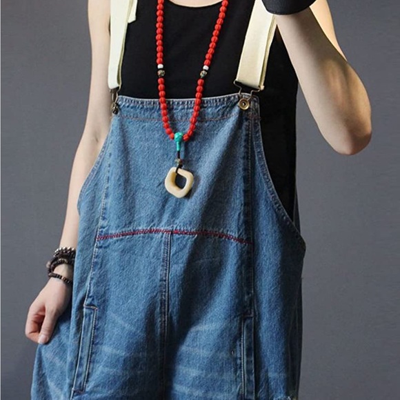 DISTRESSED LOOSE-FIT OVERALLS - Picture 2 of 7